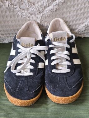 Gola Classics Elan Black & White Suede Trainers
